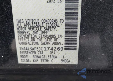 2018 Nissan Altima 2.5 S from USA, damaged, VIN 1N4AL3AP3JC174269
